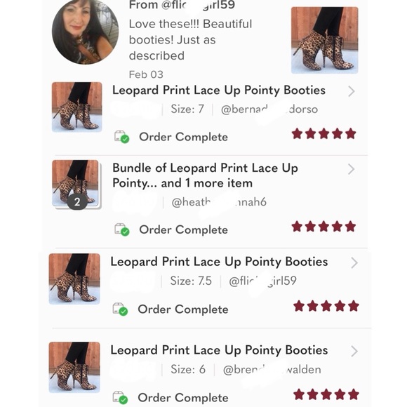 Leopard Print Lace Up Pointy Booties - Picture 7 of 8